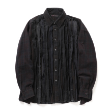 Needles / ニードルズ | Rebuild by Needles - Flannel Shirt ->Ribbon Shirt / Wide / Over Dye - Fサイズ_1