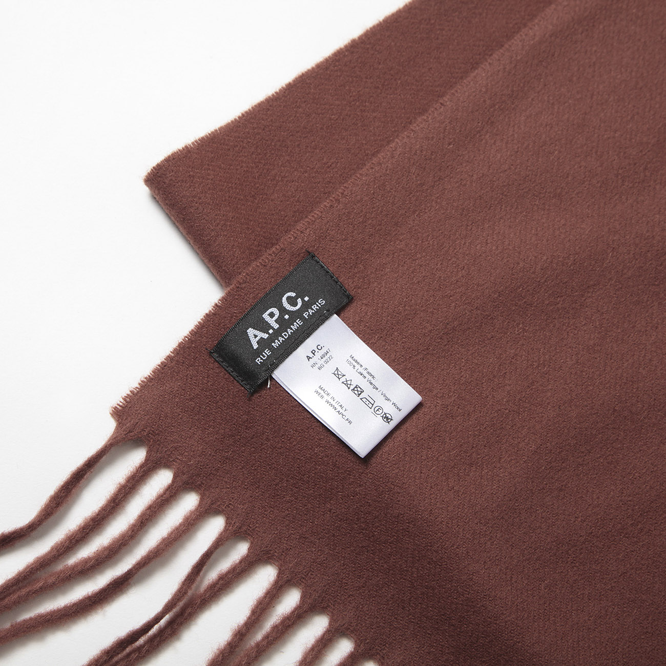 A.P.C. / アーペーセー | Ambroise 刺繍入りマフラー - Whisky | 通販