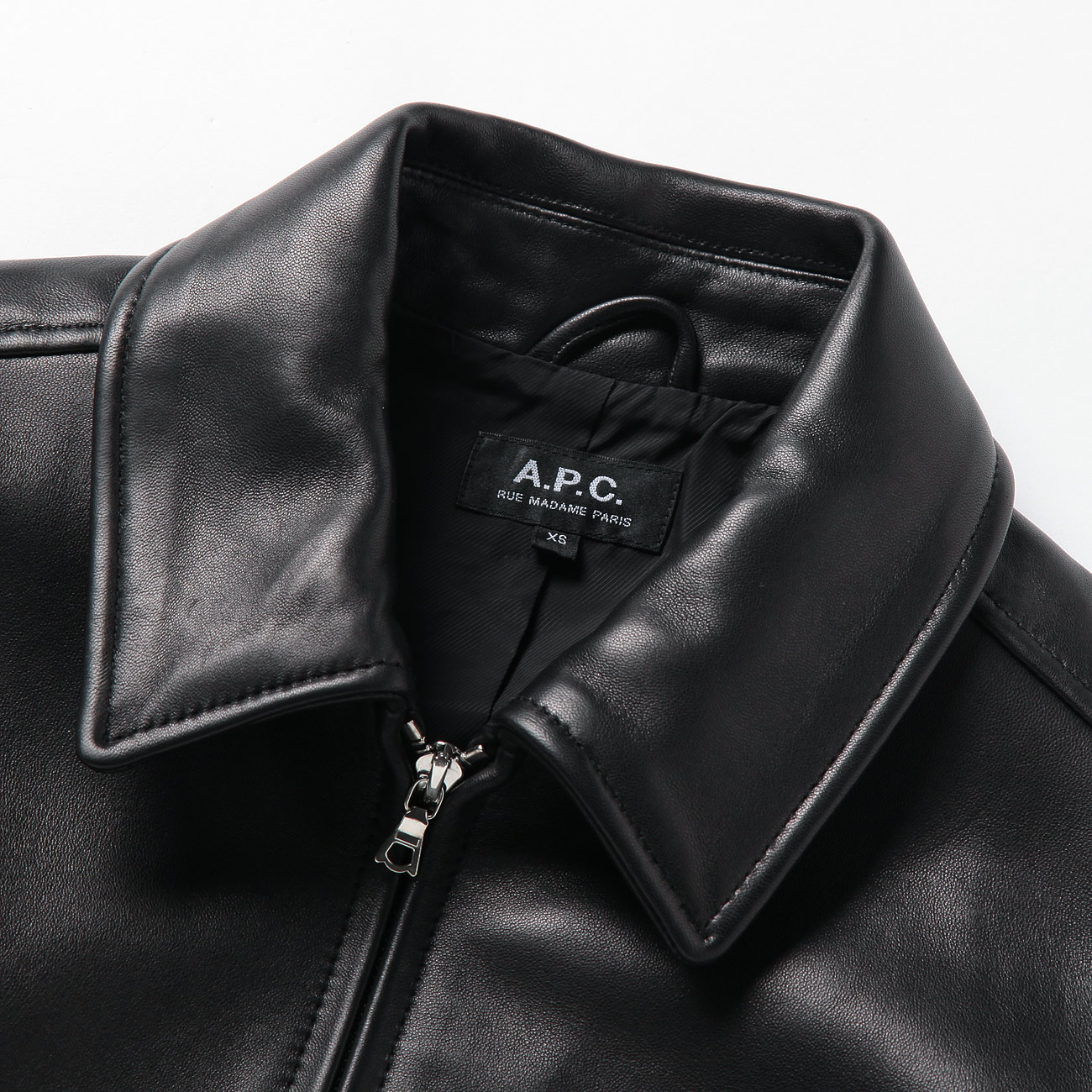 a.p.c モトブルゾン moto レザー ライダース ジャケット-