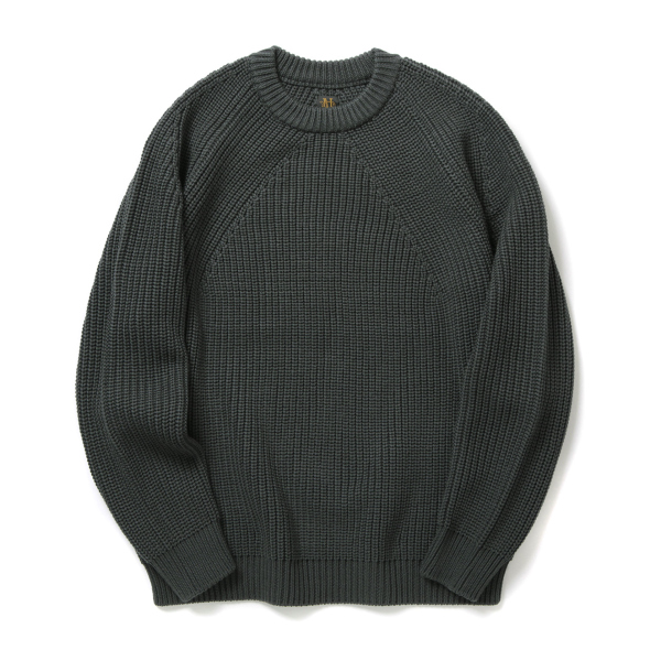 【え】【新品・タグ付き】Batoner バトナー BATONER / バトナー | NORDIC CREW NECK (レディース) - Mix Gray