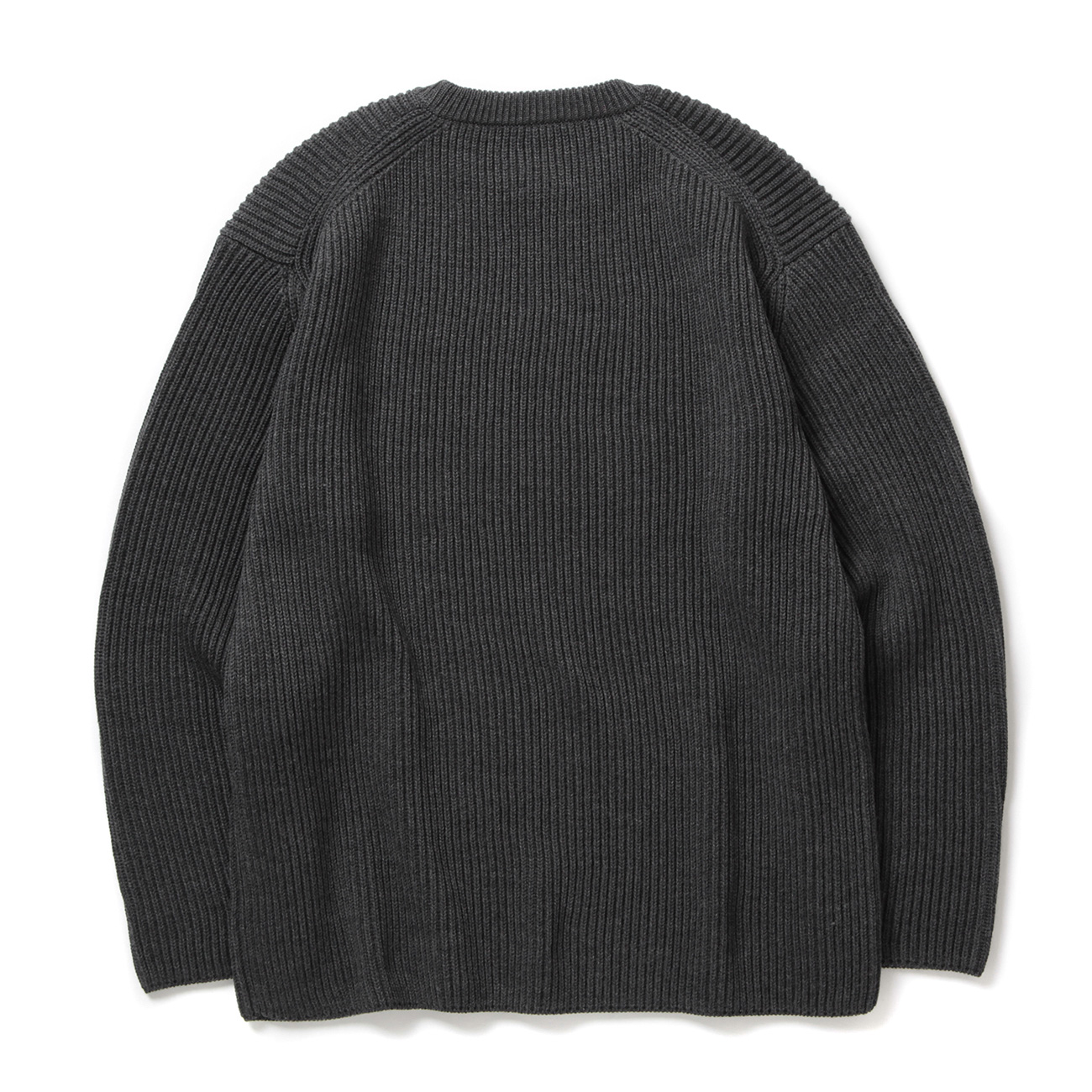 BATONER / バトナー | SOLID WOOL RIB CREW NECK (メンズ) - Charcoal | 通販 - 正規取扱店 |  COLLECT STORE / コレクトストア