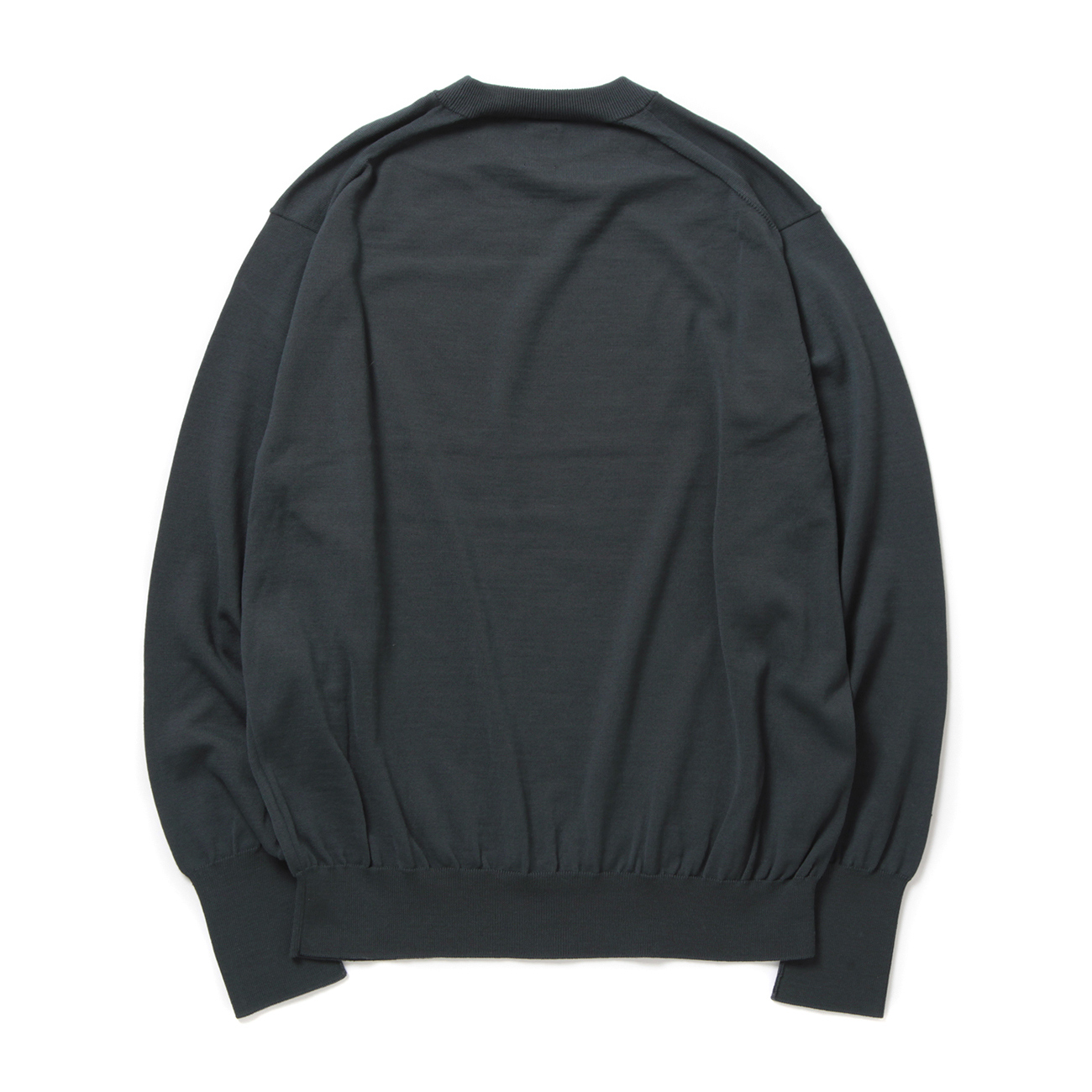 BATONER / バトナー | BABY WOOL CREW NECK (メンズ) - Charcoal Navy