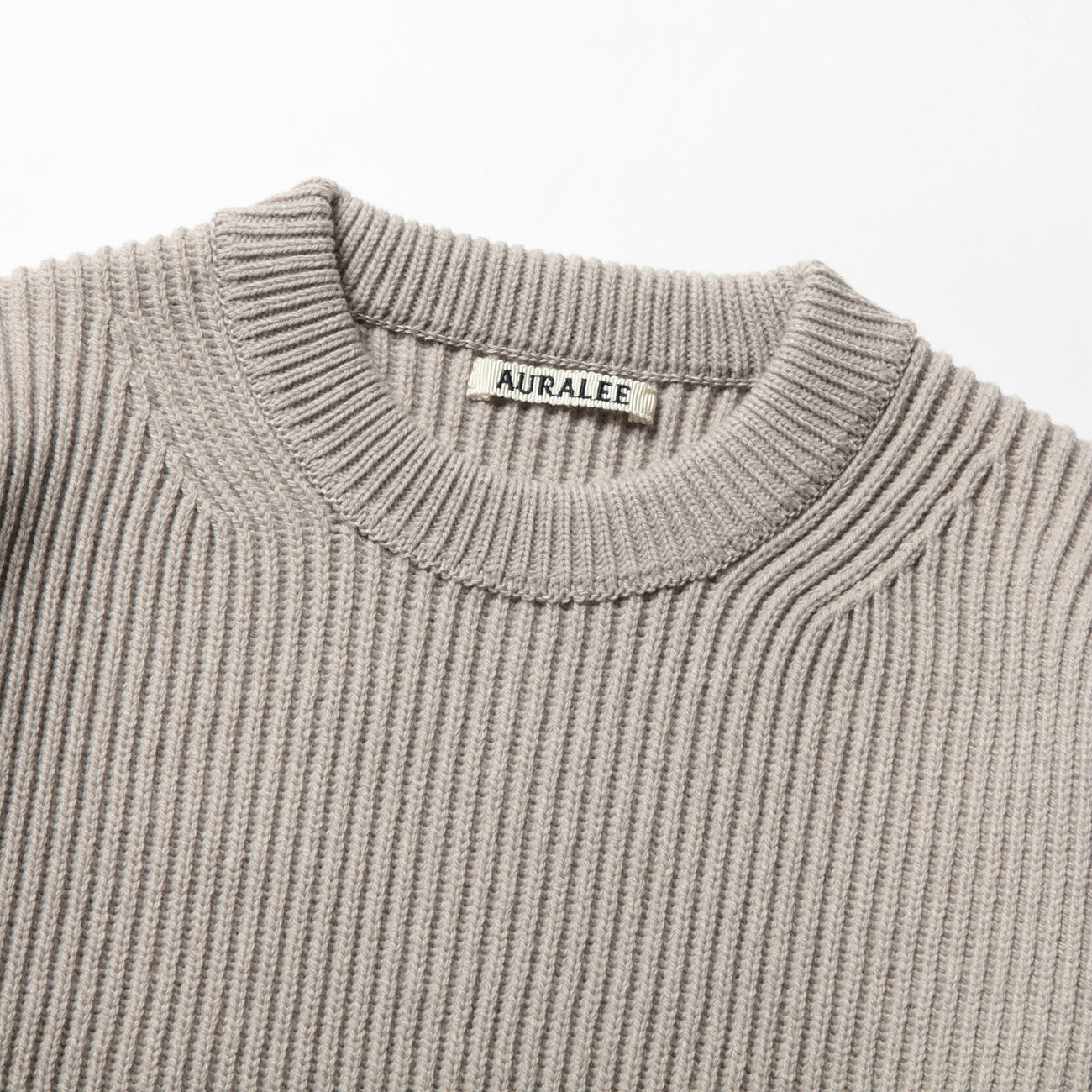 AURALEE / オーラリー | SUPER FINE WOOL RIB KNIT BIG P/O