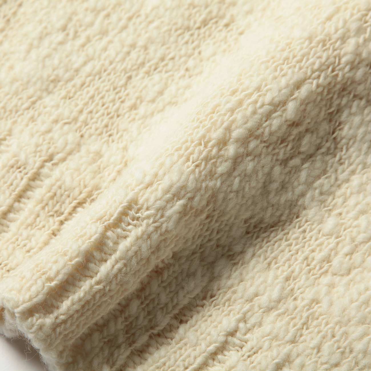 AURALEE / オーラリー | WOOL SLUB KNIT P/O (レディース) - Ecru