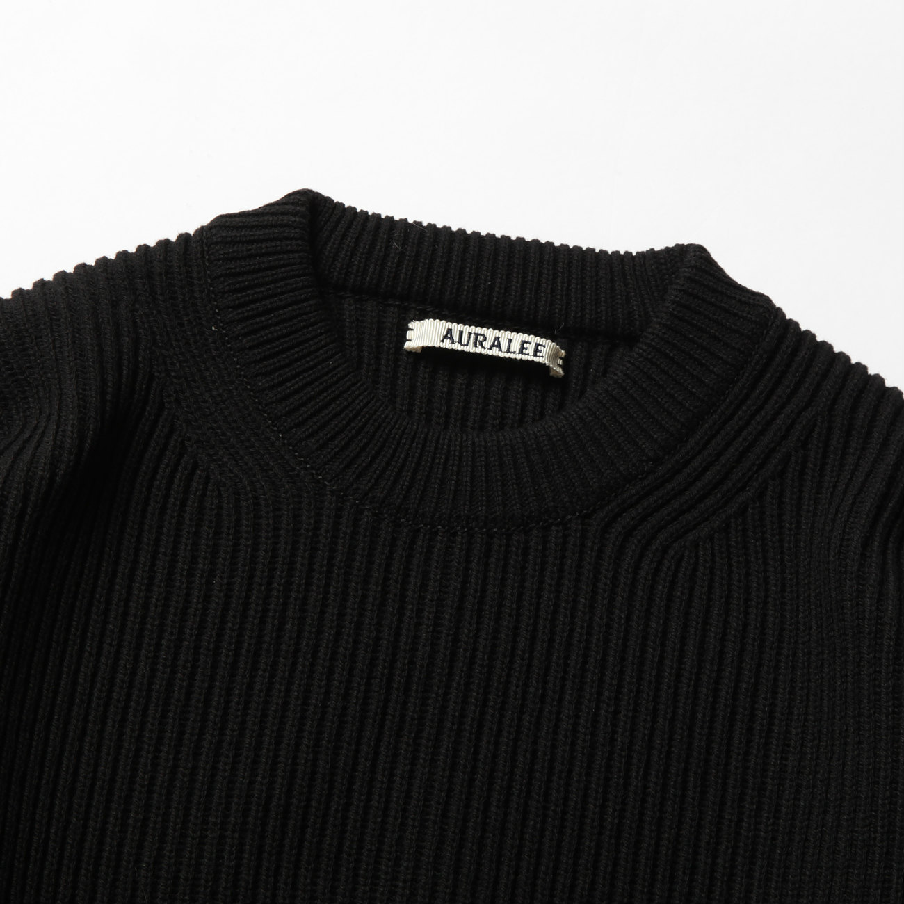 AURALEE / オーラリー | SUPER FINE WOOL RIB KNIT BIG P/O (メンズ) - Black | 通販 -  正規取扱店 | COLLECT STORE / コレクトストア