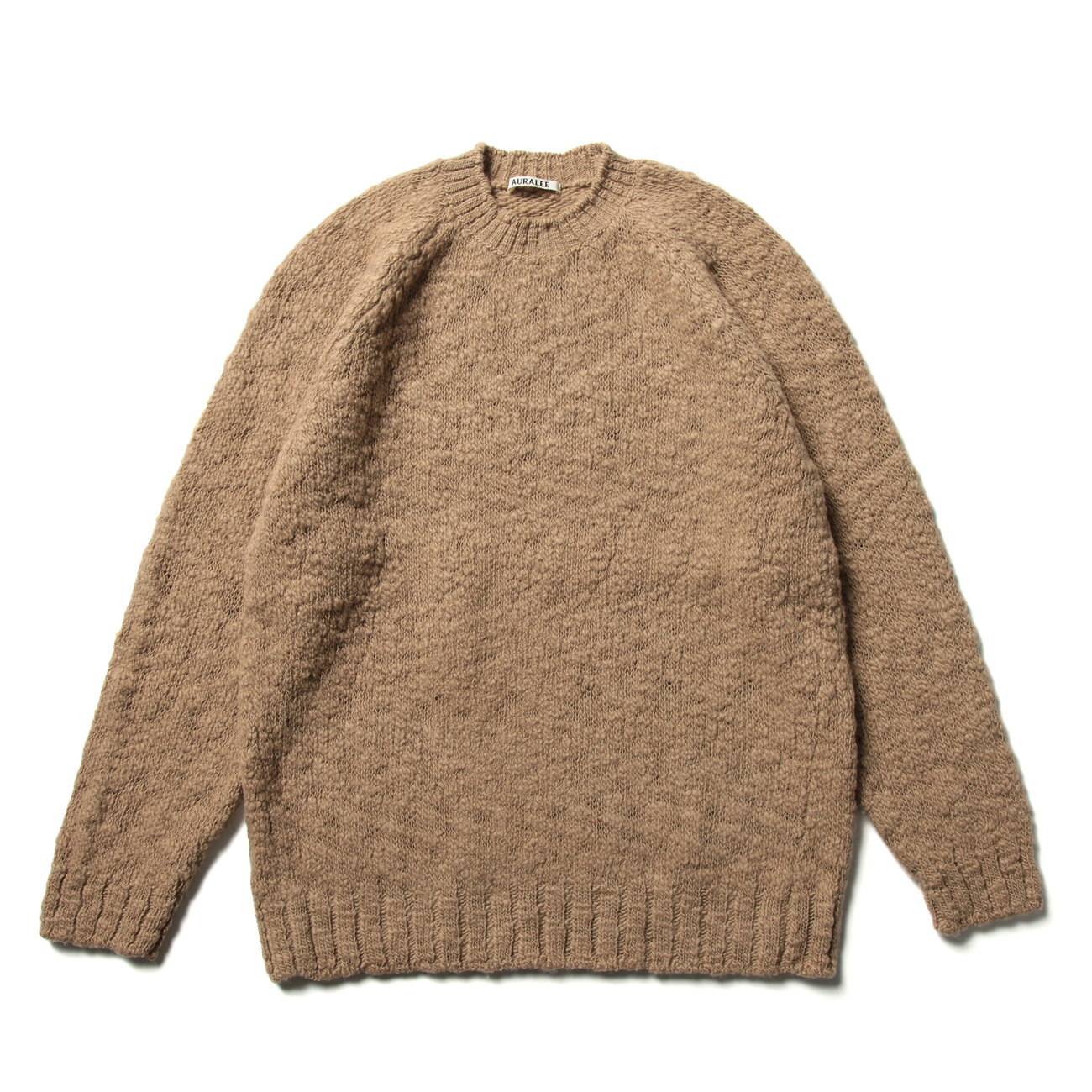 21AW】AURALEE / wool slub knit p/o - ニット/セーター
