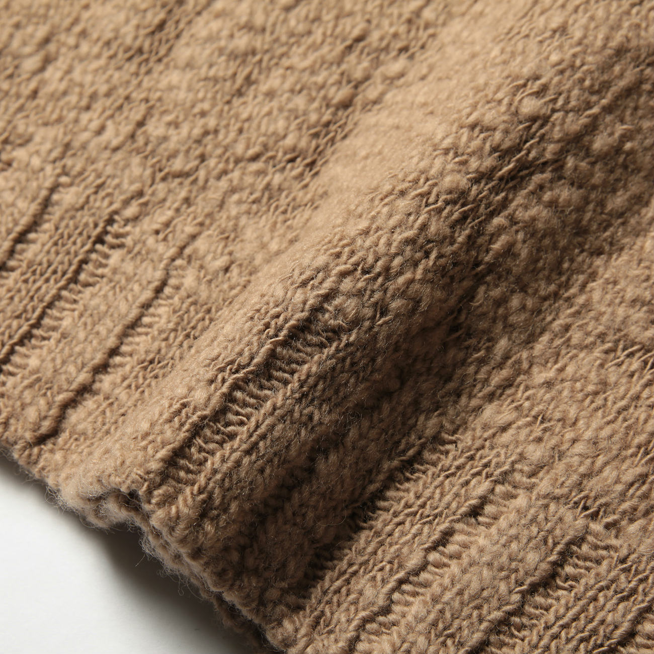 AURALEE / オーラリー | WOOL SLUB KNIT P/O (メンズ) - Beige | 通販