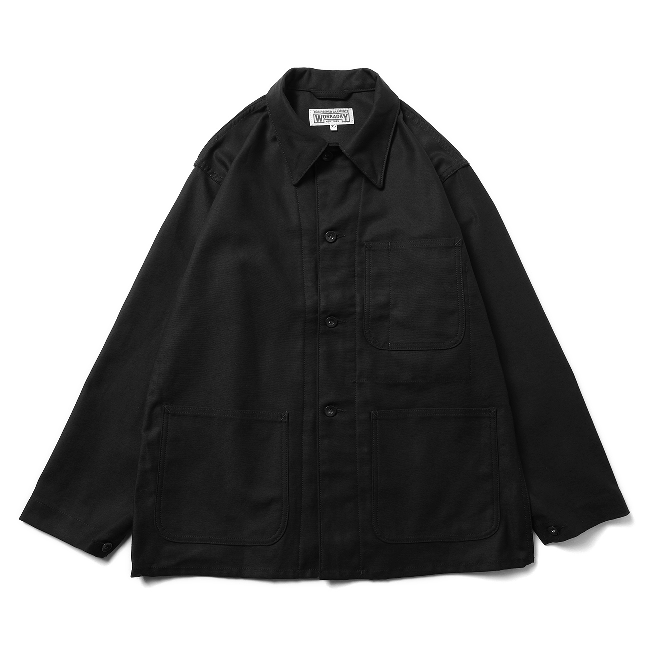 EG Workaday - Utility Jacket - Cotton Reversed Sateen - Black