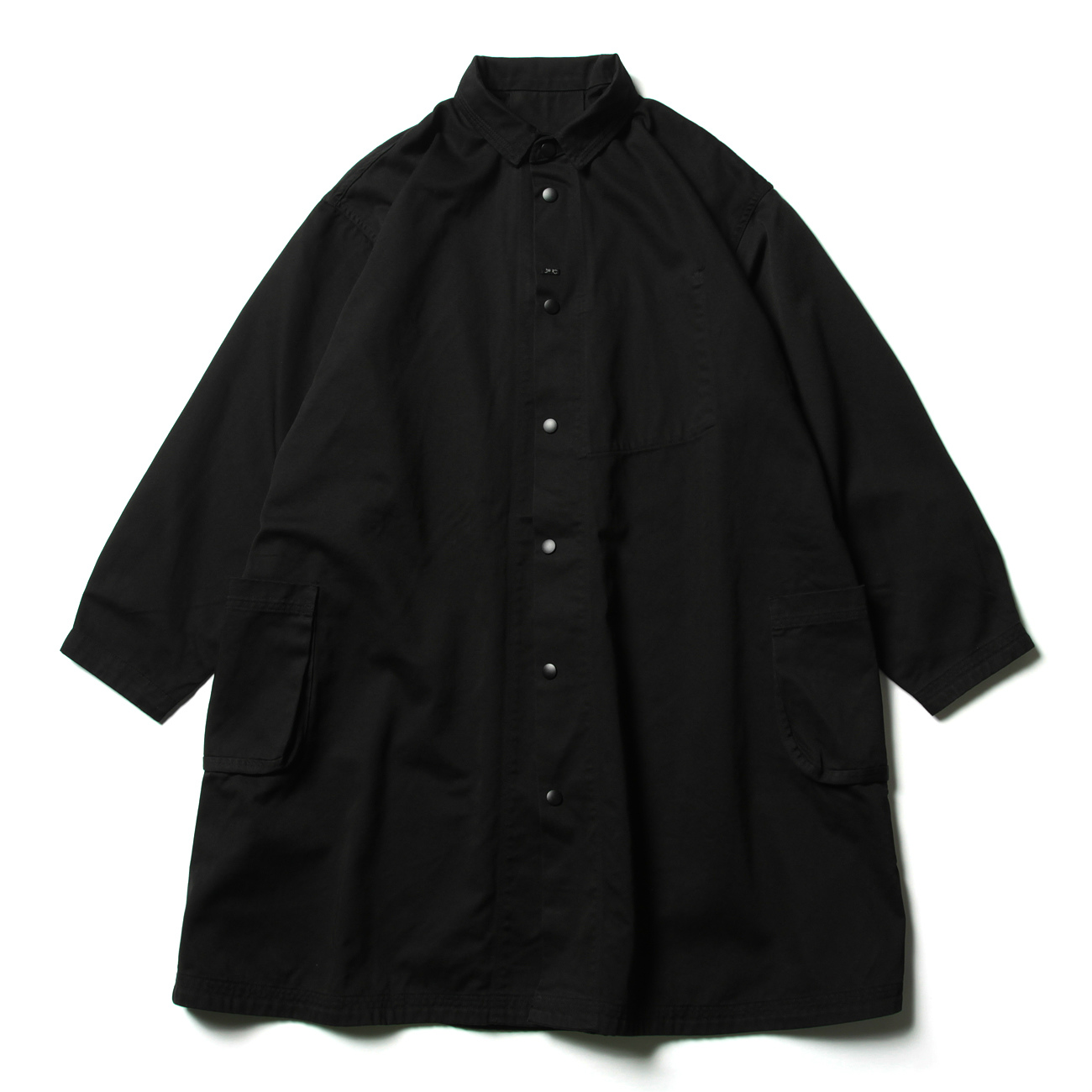 CHINO SHIRT COAT - Black