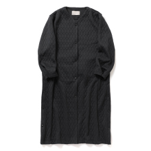 CURLY / カーリー | QUILTING JACQURD CARDIE COAT - Black