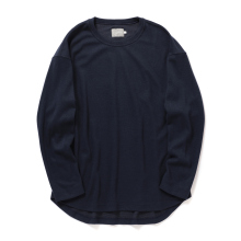 CURLY / カーリー | PREMIEREWARM L/S TEE (crew-neck) - Navy