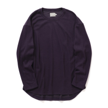 CURLY / カーリー | PREMIEREWARM L/S TEE (crew-neck) - Dark Purple