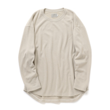 CURLY / カーリー | PREMIEREWARM L/S TEE (crew-neck) - Sand