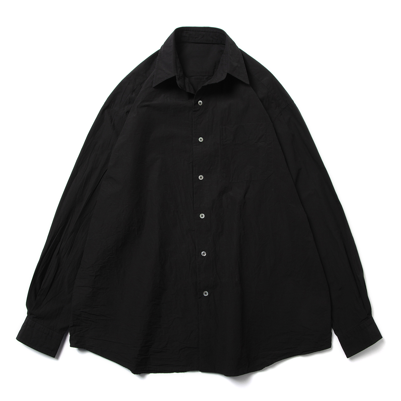 PC GOLD SHIRT (2 WAY COLLAR) - Black