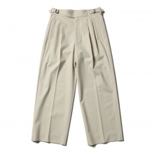 YOKE / ヨーク | 2TUCK WIDE GURKHA TROUSERS - Fog White