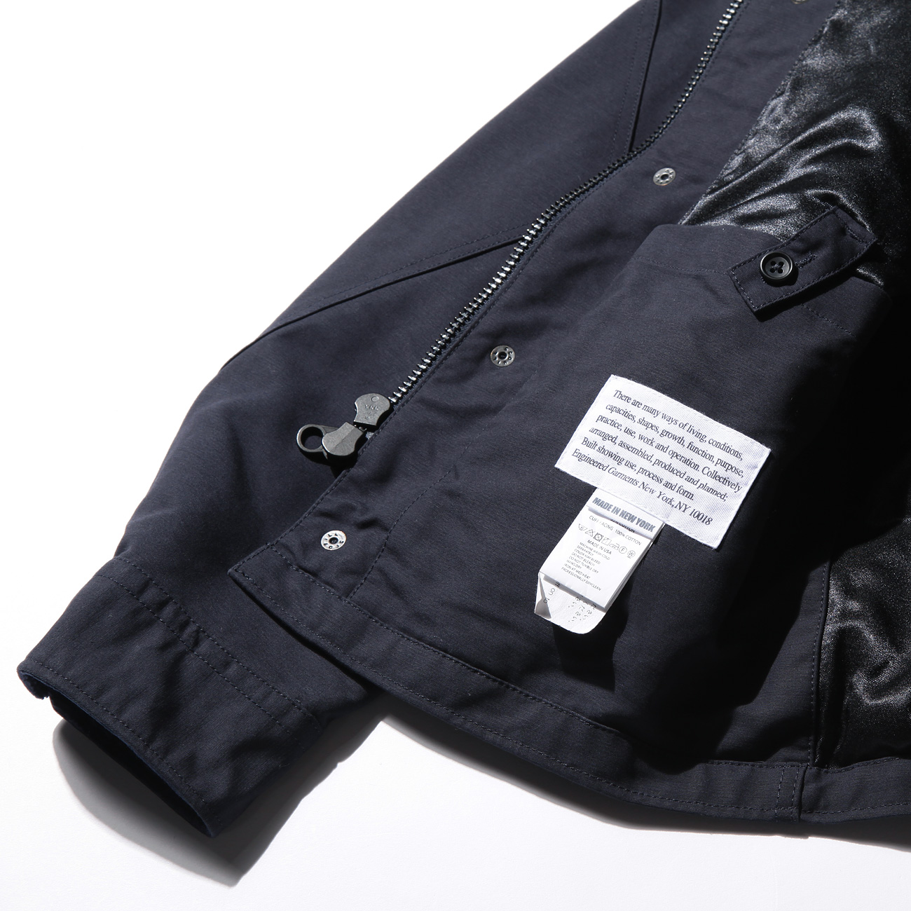 ENGINEERED GARMENTS | NA2 Jacket - Cotton Double Cloth - Dk.Navy