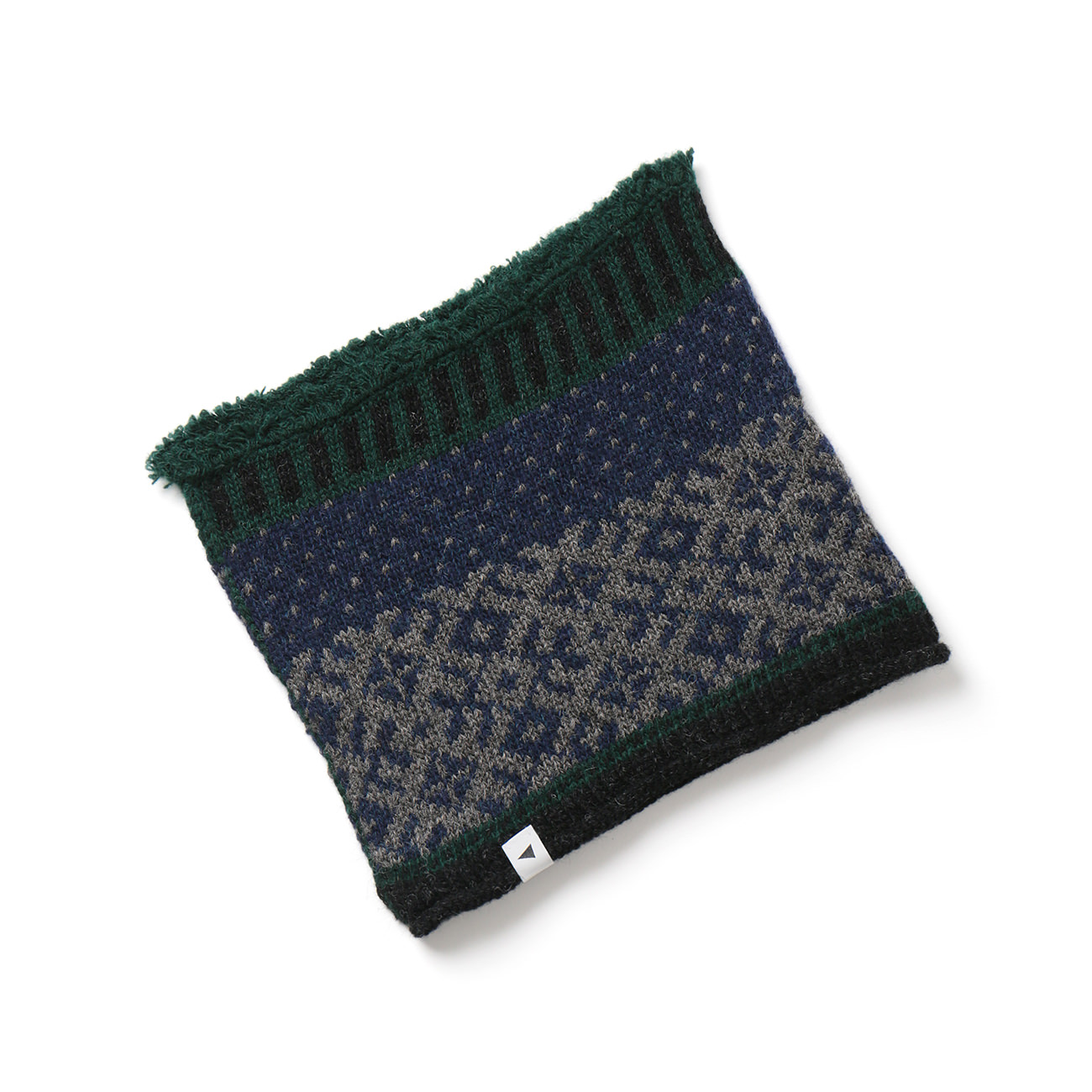 and wander / アンドワンダー|handknit neck warmer - Navy | 通販