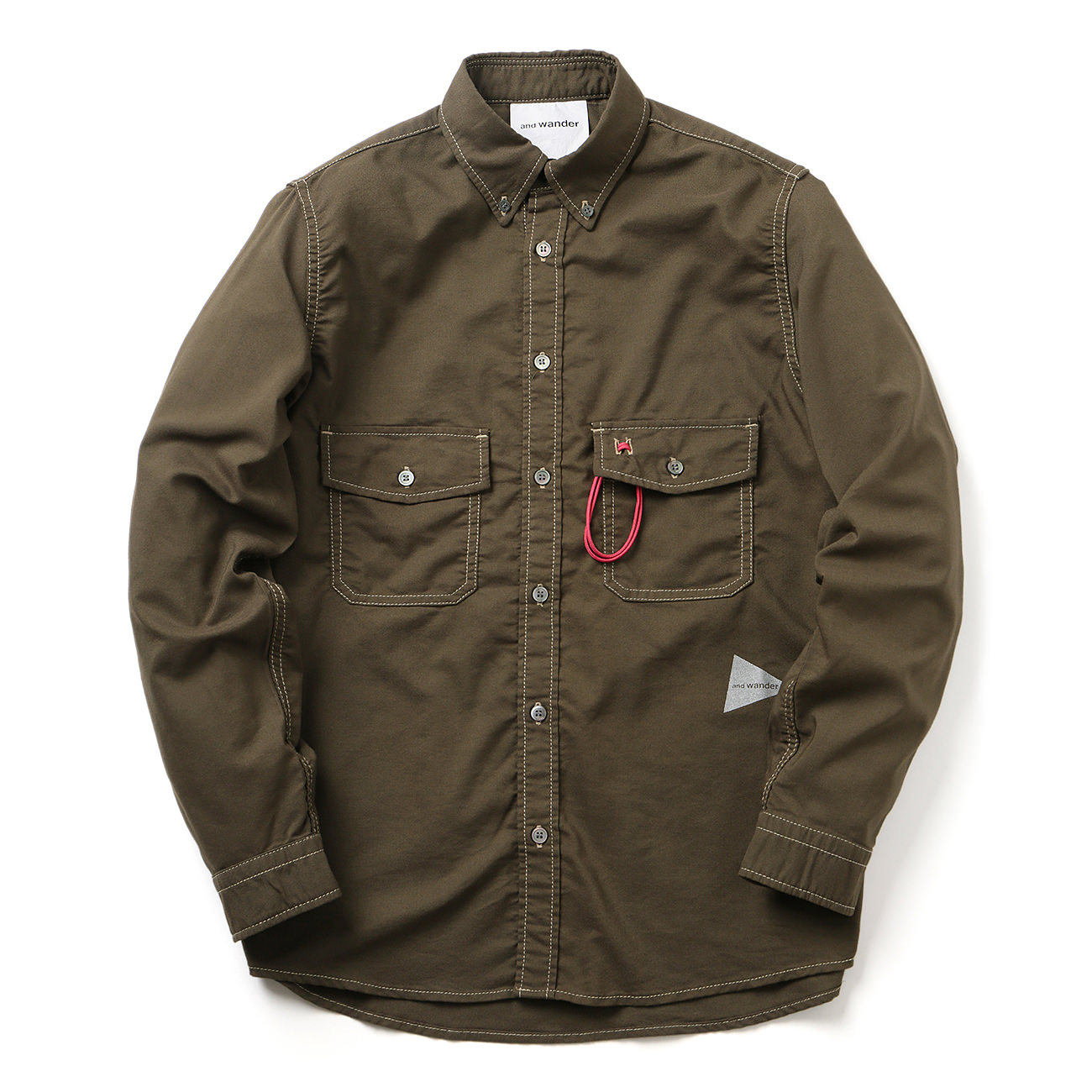 and wander / アンドワンダー|color ox shirt (M) - Khaki | 通販 - 正規取扱店 | COLLECT  STORE / コレクトストア