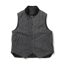 ENGINEERED GARMENTS / エンジニアドガーメンツ | LL Vest - Poly Wool Herringbone - Grey