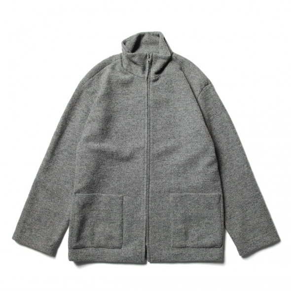 AURALEE / オーラリー | WOOL LING YARN MILLED JERSEY ZIP