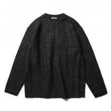 AURALEE / オーラリー | BABY ALPACA WOOL WIDE RIB KNIT P/O (メンズ AURALEE / オーラリー | BABY ALPACA WOOL WIDE RIB KNIT P/O (メンズ