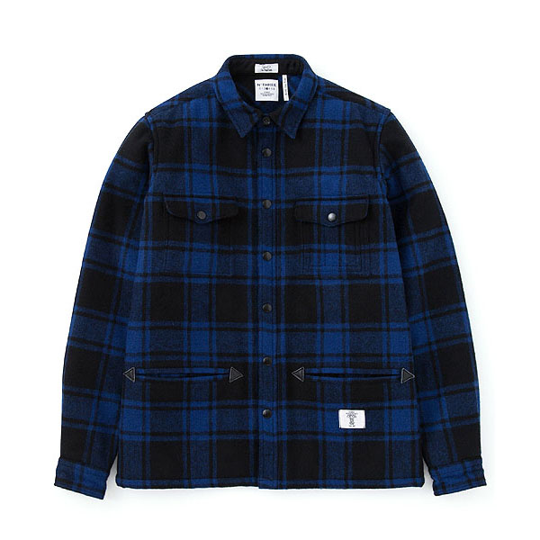 BEDWIN / ベドウィン|L/S FLANNEL CPO SHIRTS 「RICHARDS」 - Blue