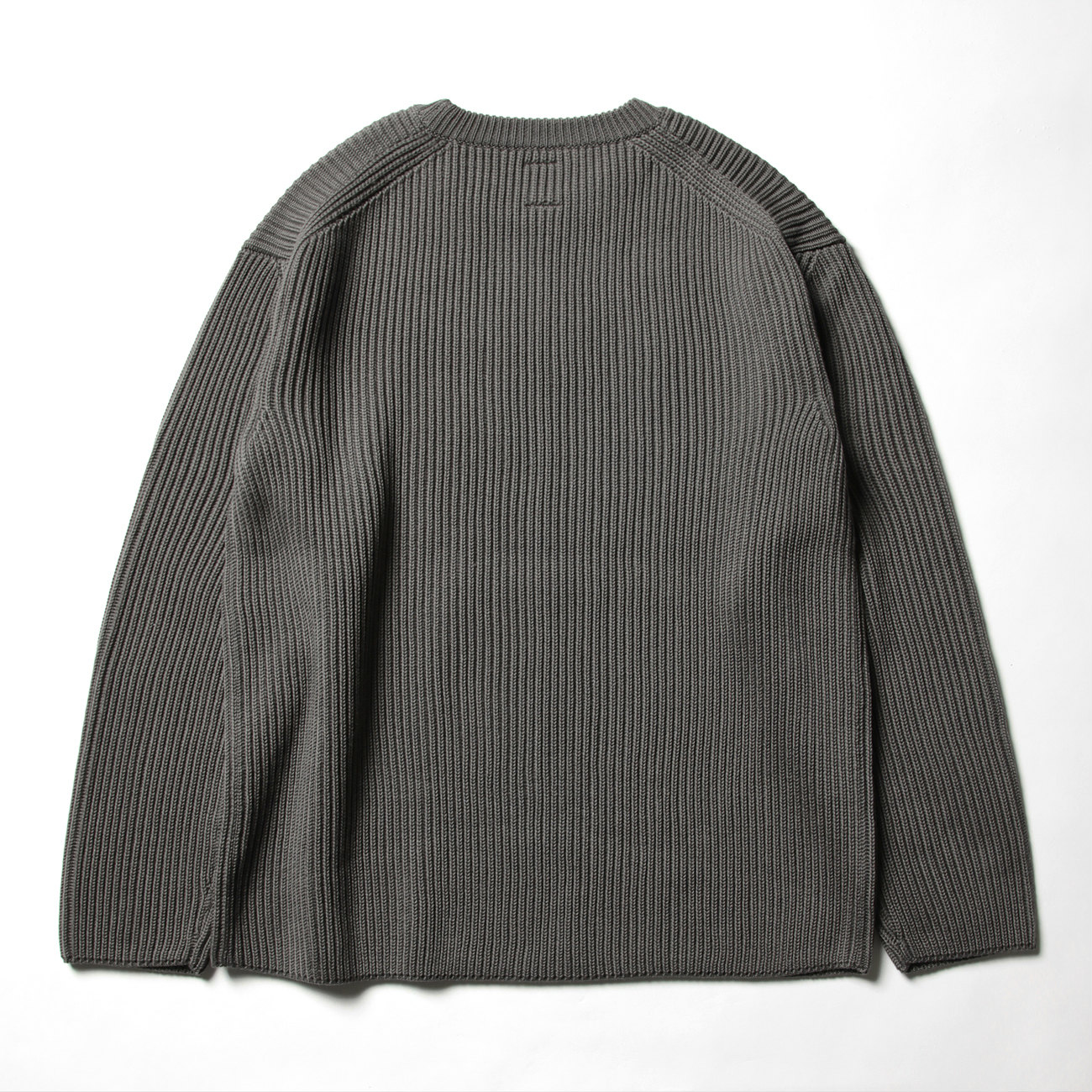 BATONER / バトナー | RIB CREW NECK - Gray | 通販 - 正規取扱店