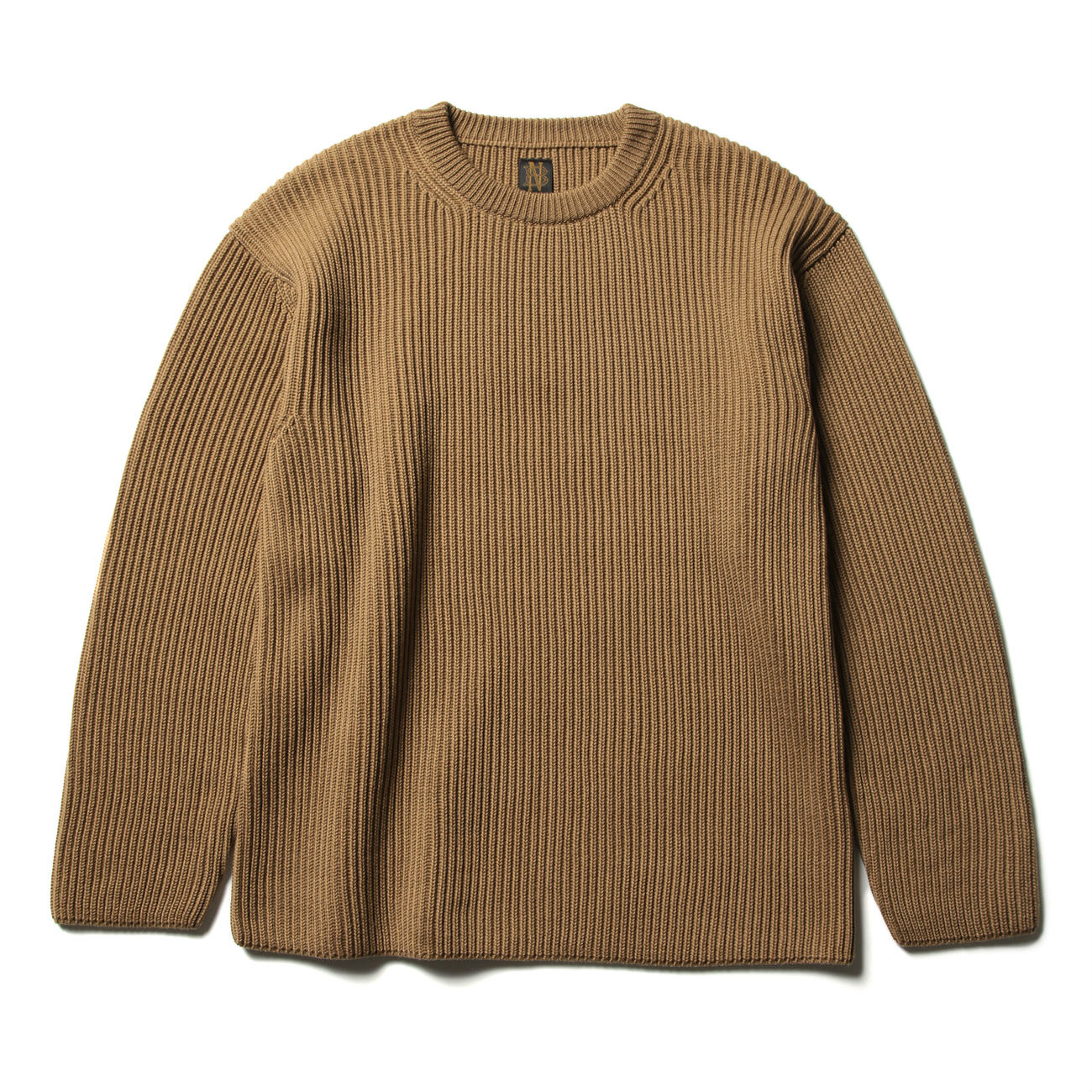 Batoner バトナー Rib Crew Neck Camel Yellow 通販 正規取扱店 Collect Store コレクトストア