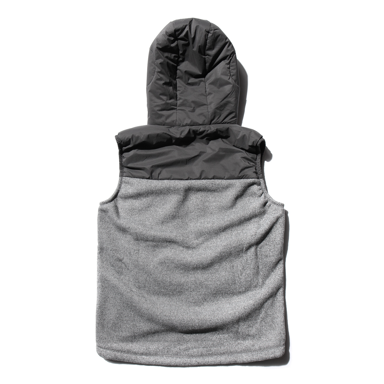 and wander / アンドワンダー | twill fleece vest - Gray