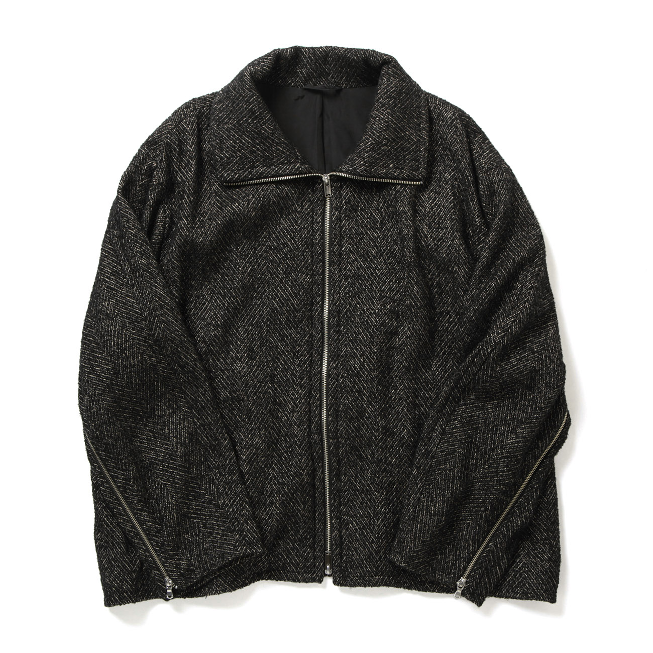 YOKE / ヨーク | TWEED STAND COLLAR ZIP BLOUSON - Black | 通販 - 正規取扱店 | COLLECT  STORE / コレクトストア