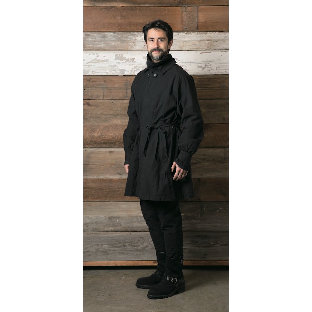 ジャケット・アウター Porter Classic LOCAL BLACK GATHERED COAT Porter Classic / ポータークラシック | LOCAL BLACK GATHERED COAT