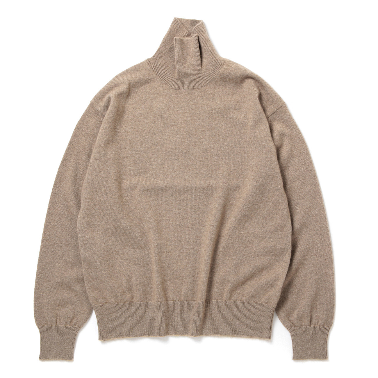 BABY CASHMERE KNIT TURTLE (レディース) - Natural Brown