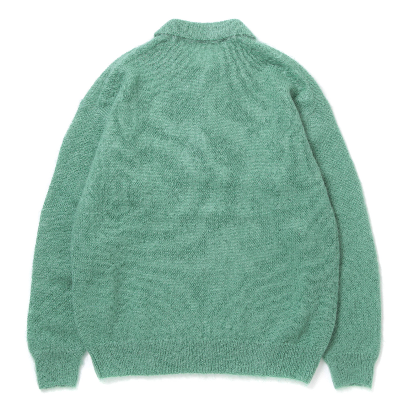 AURALEE / オーラリー | BRUSHED SUPER KID MOHAIR KNIT POLO (メンズ) - Jade Green |  通販 - 正規取扱店 | COLLECT STORE / コレクトストア