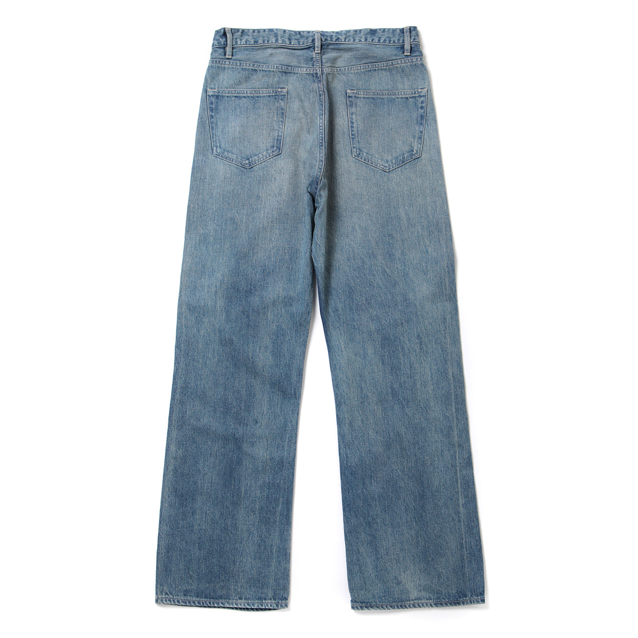 AURALEE / オーラリー | SELVEDGE FADED LIGHT DENIM PANTS - Light