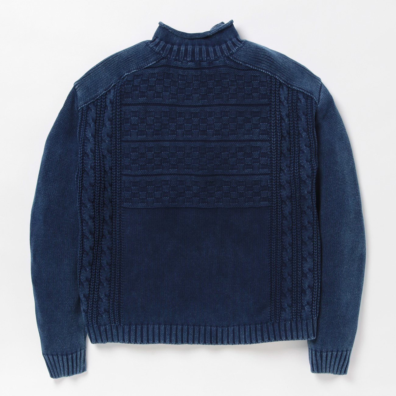 Porter Classic / ポータークラシック | FISHERMAN KNIT - Blue | 通販