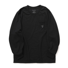 South2 West8 / サウスツーウエストエイト | L/S Round Pocket Tee - Circle Horn - Black