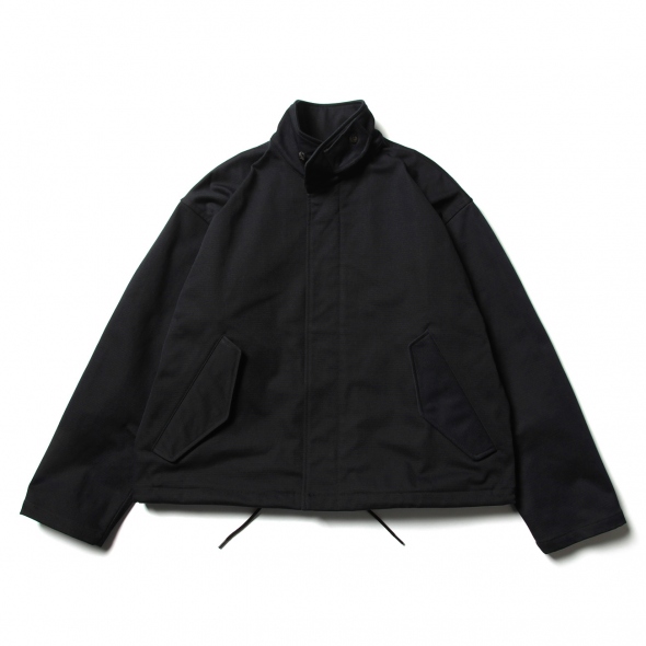 URU / ウル | POLYESTER RAYON / ZIP UP BLOUSON - D.Navy