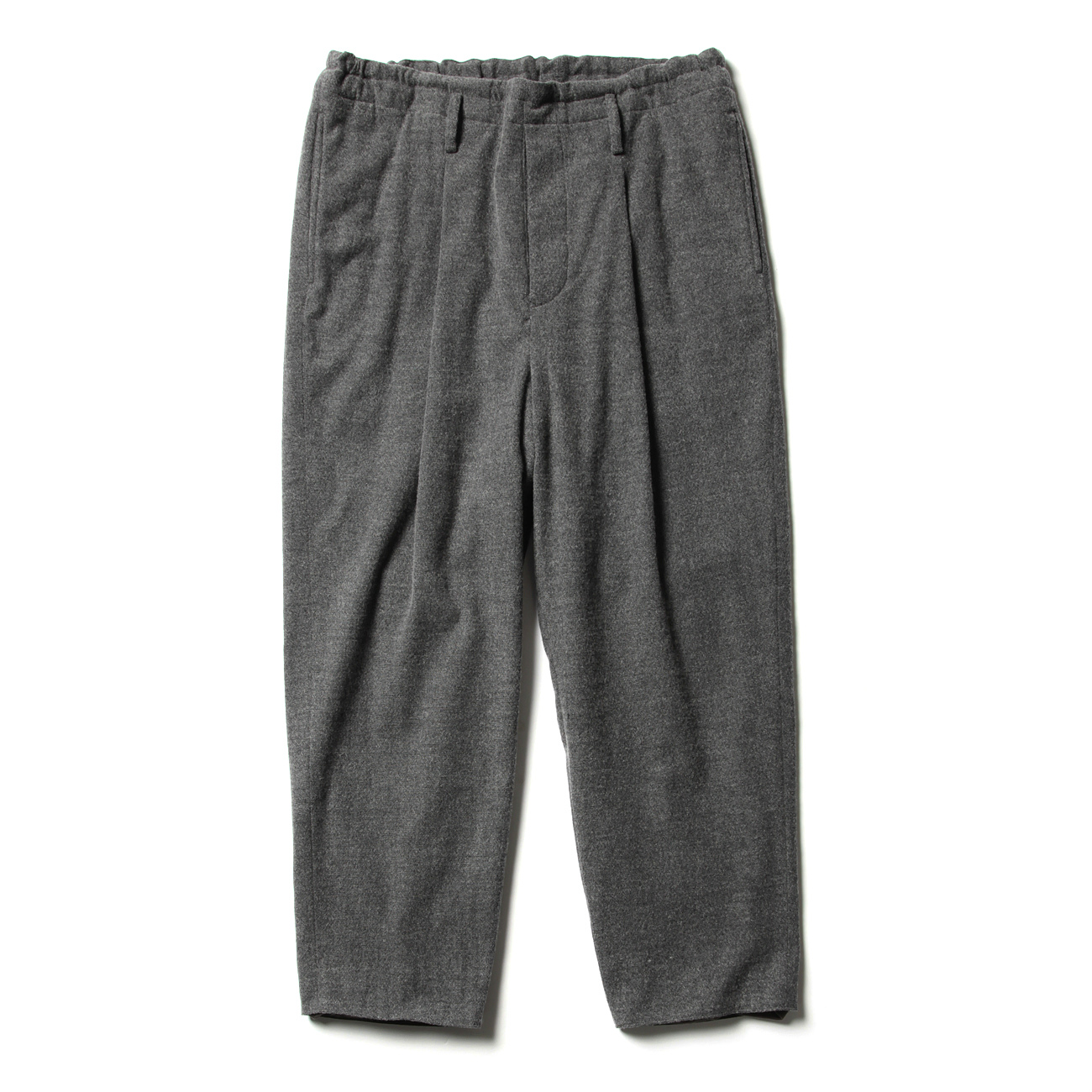 URU / ウル | COTTON WOOL / 1 TUCK PANTS - Gray | 通販 - 正規取扱店