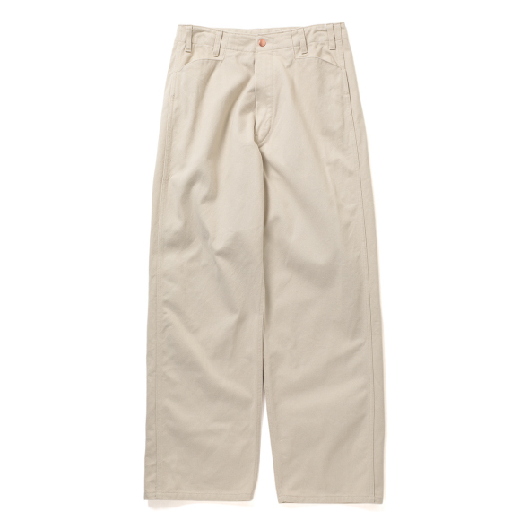 COMOLI / コモリ | コットンツイル ワークパンツ - Ivory | 通販