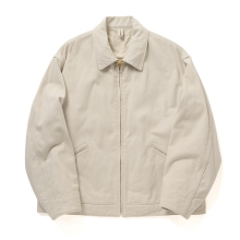 COMOLI / コモリ | コットンツイル ジップショートジャケット - Ivory