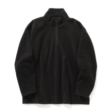 South2 West8 / サウスツーウエストエイト | Half Zipped Shirt - Poly Fleece - Black