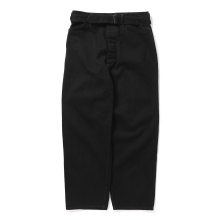 COMOLI / コモリ | ブラックデニム ベルテッドパンツ - Black | 通販