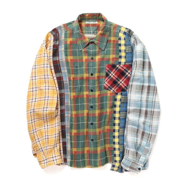 Needles / ニードルズ | Rebuild by Needles - Flannel Shirt ->7 Cuts