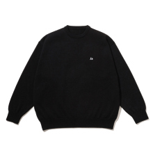 FreshService / フレッシュサービス | THERMAL JERSEY CREW NECK KNIT - Black