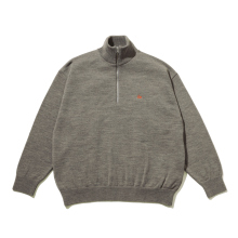 FreshService / フレッシュサービス | THERMAL JERSEY HARF ZIP KNIT - Gray