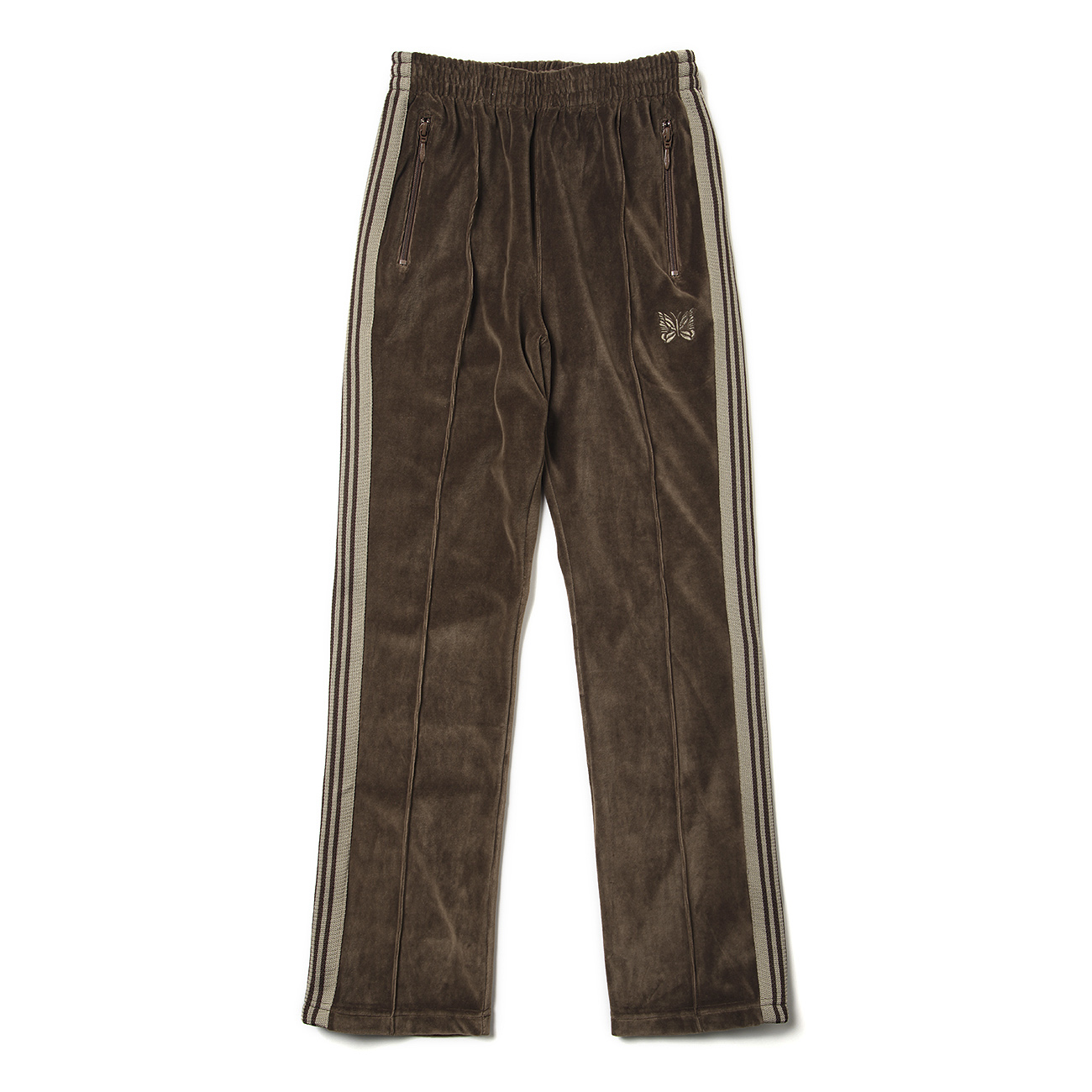 Needles / ニードルズ | Narrow Track Pant - C/Pe Velour - Brown