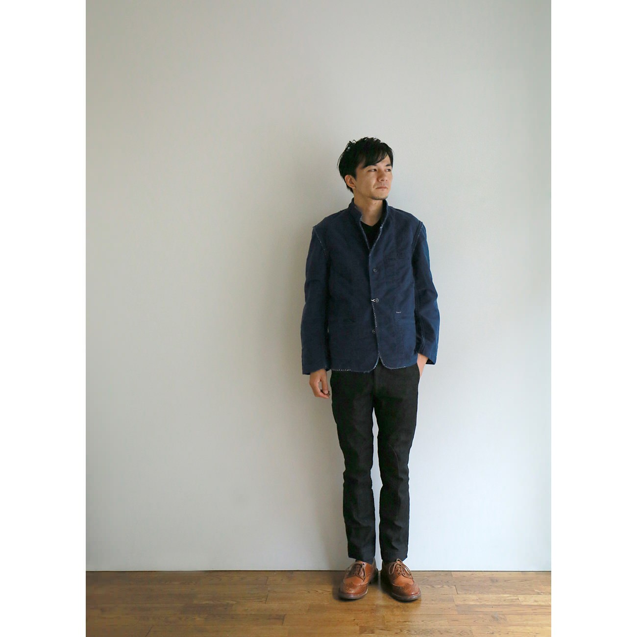 Porter Classic / ポータークラシック|P.C H/W MOLESKIN JACKET - Blue