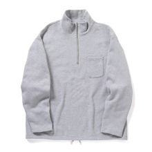 ENGINEERED GARMENTS / エンジニアドガーメンツ | Zip Mock Neck - 12oz CP Fleece - H.Grey