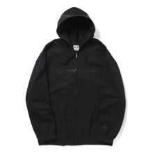 ENGINEERED GARMENTS / エンジニアドガーメンツ | EG Workaday - Printed Hoodie - Gumpy - Black