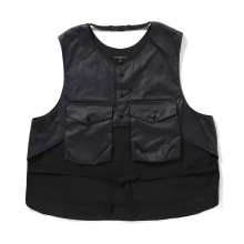 ENGINEERED GARMENTS / エンジニアドガーメンツ | Support Vest - Polyester Coated Cloth - Dk.Navy